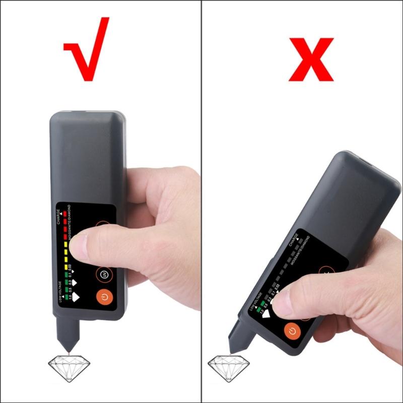 Penna Tester Diamanti Pratica Strumento di Test per Gioielli Indicatore LED Tester Perfetta per la Verifica Rapida e Sicura dei Diamanti