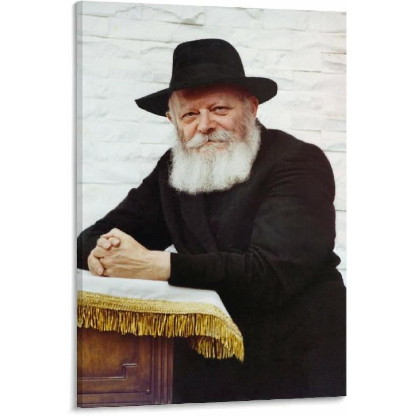 MUTCEF Lubavitcher Rebbe Portrait Art Posters (12) Canvas Painting Wall Art Poster for Bedroom Living Room Decor 08x12inch(20x30cm)