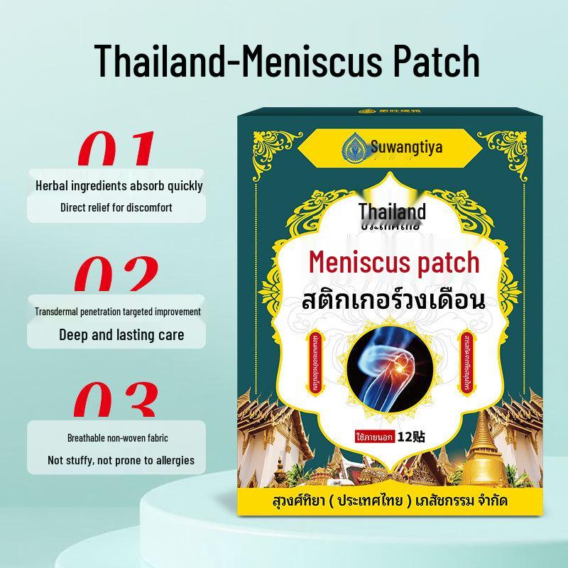 Thailand Knee Joint Pain Relief Patch: Meniscus, Effusion, Synovial, Heat Therapy