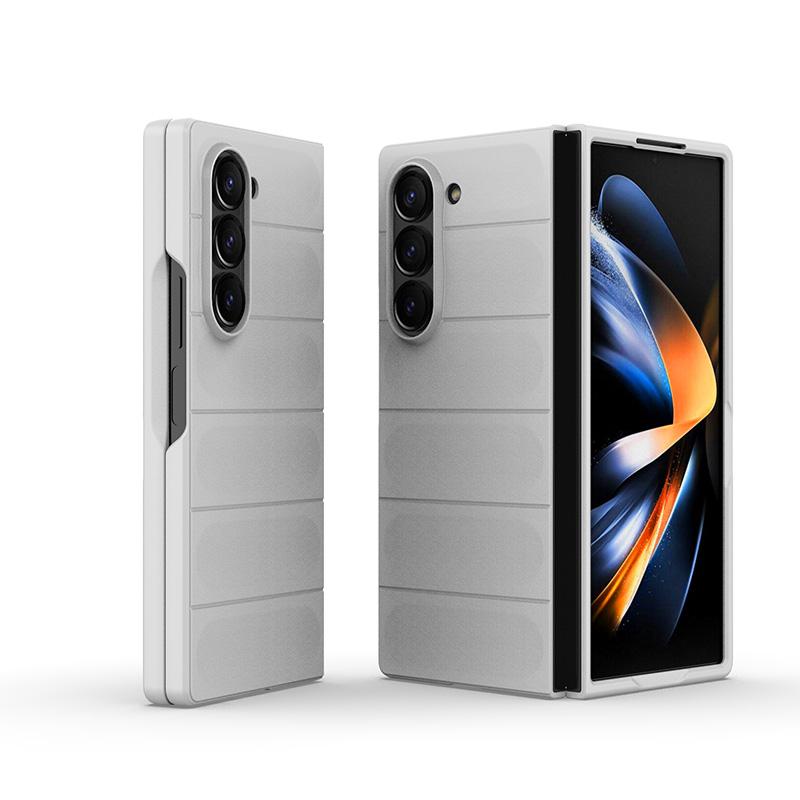 Для Samsung Galaxy Z Fold 6 5 4 3 Fold6 Fold5 W22 W23 W24 5G матовый анти-отпечаток пальца супер анти-капельный объектив все включено защитный чехол Shell Z Fold3 белый