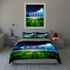 Soccer field design. Bedding Duvet cover sets Duvet covers Pillowcases gifts (1 * Duvet Cover 2 * Pillowcases, without duvet insert)