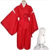 Anime Inuyasha Higurashi Kagome Kikyo Cosplay Costume Kimonos Perruque Chaussures Ensembles Halloween Pour Femme Hommes