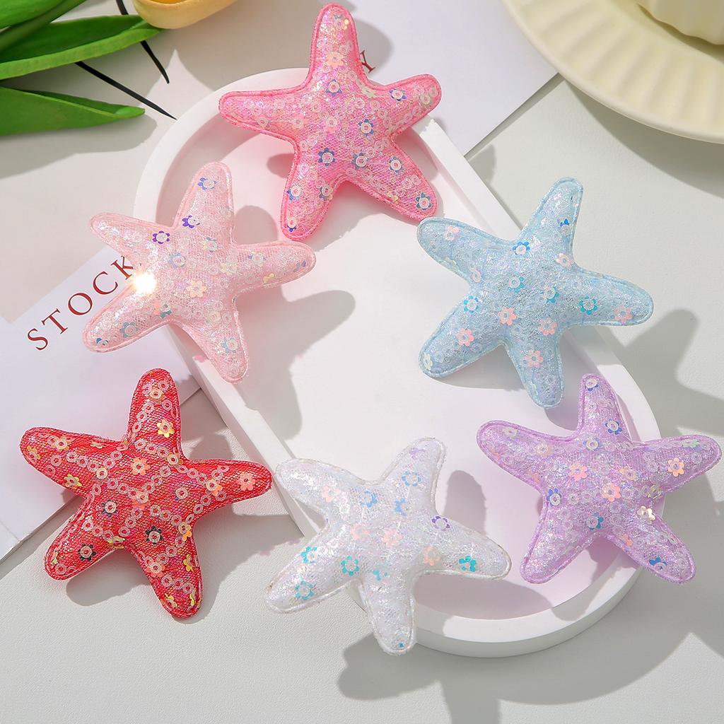 6pcs Glitter Star Hair Clips for Girls Sequins Barrettes Metal Hairpins for Baby Toddlers Alligator Clips Hair Accessories