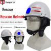 White Flame Retardant Firefighter Safety Helmet for Emergency Rescue and Disaster Reduction