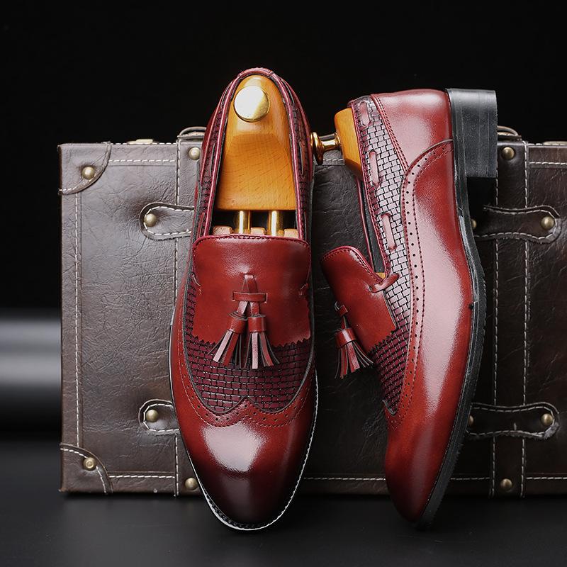 Leather Shoes Men Comfortable Stylish Business Gentleman's Oxford Shoes for Men 2024 New rty67