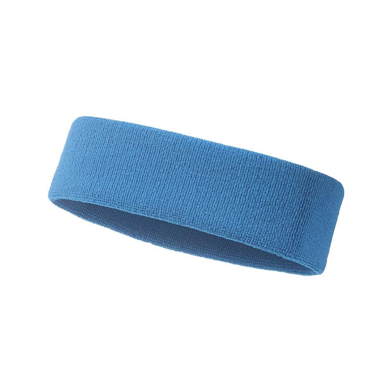 Solid Color Elastic Sports Headband Sweat-Absorbing Widened Antiperspirant Running Headband For Exercise
