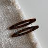 2Pcs/set Acetate Hair Clips Hollow Out Oval Bangs Duckbill Clips Geometric Barrettes Side Hairpins Women Girls Hair Accessories