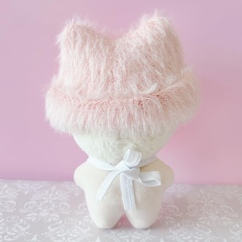 G-Trigger Plush Clothes Set: Cat Ear Knit Hat & Bib Set for 10cm Plush Toys [Oshikatsu Goods] [Item]