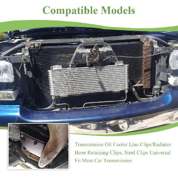 60 Pcs 800-801 Quick Connector Retaining Clips, 3 Size 20 Each: 3/8'', 1/2'', 5/8'', Transmission Oil Cooler Line Clips/Radiator Hose Retaining