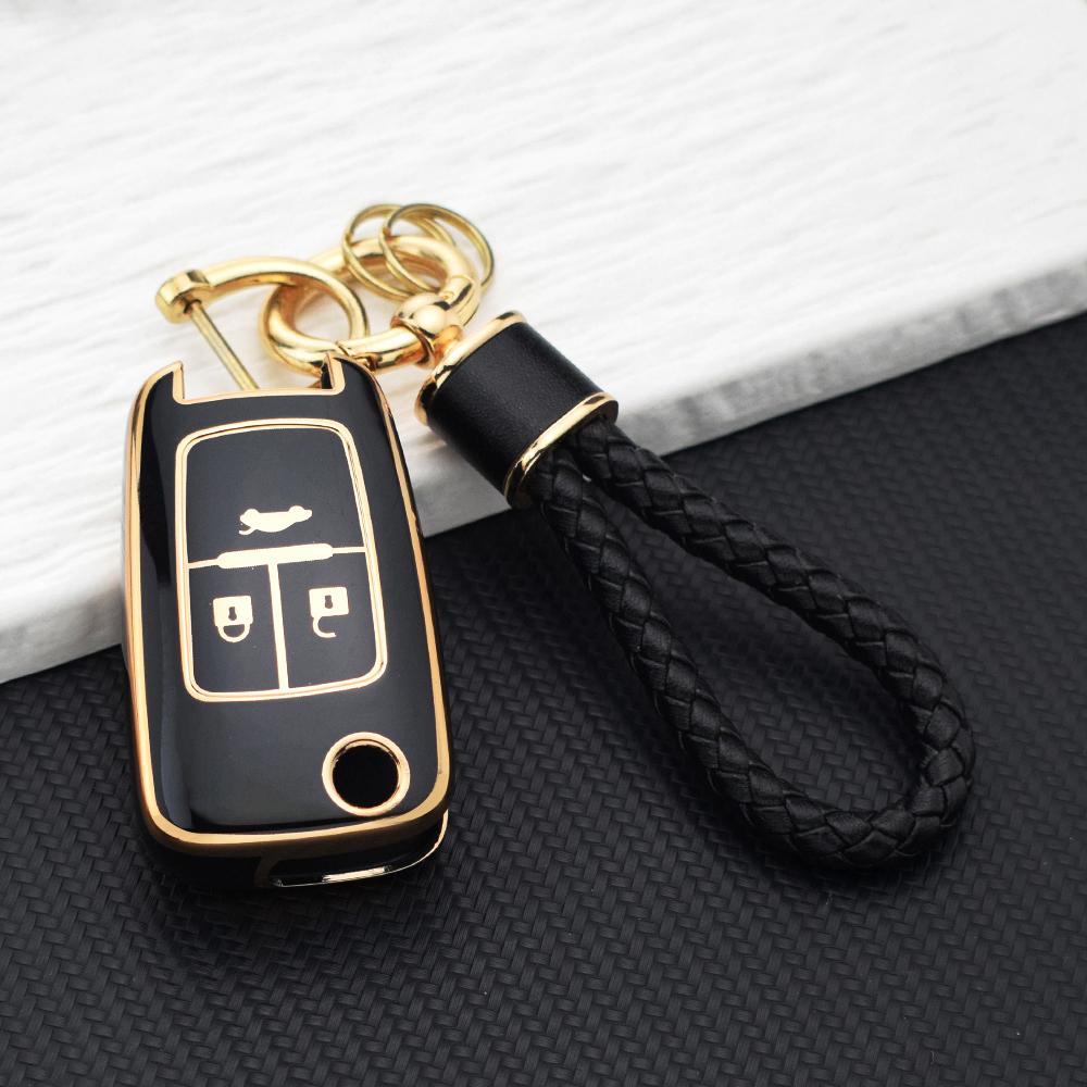 Car Key Case For  Chevrolet Cruze Aveo Trax Sail Malibu Captiva Opel Vauxhall Astra J Corsa Mokka Insignia Tpu Flip Key Cover