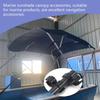 4PCS Marine Grade Nylon Tube Clamps Secure Mounting for Boat Canopy Support Rods and Deck Railings