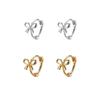 Exquisite Bowknot Mini Ear Buckle Cute Niche Design High-end Earrings Versatile Light Luxury Earrings