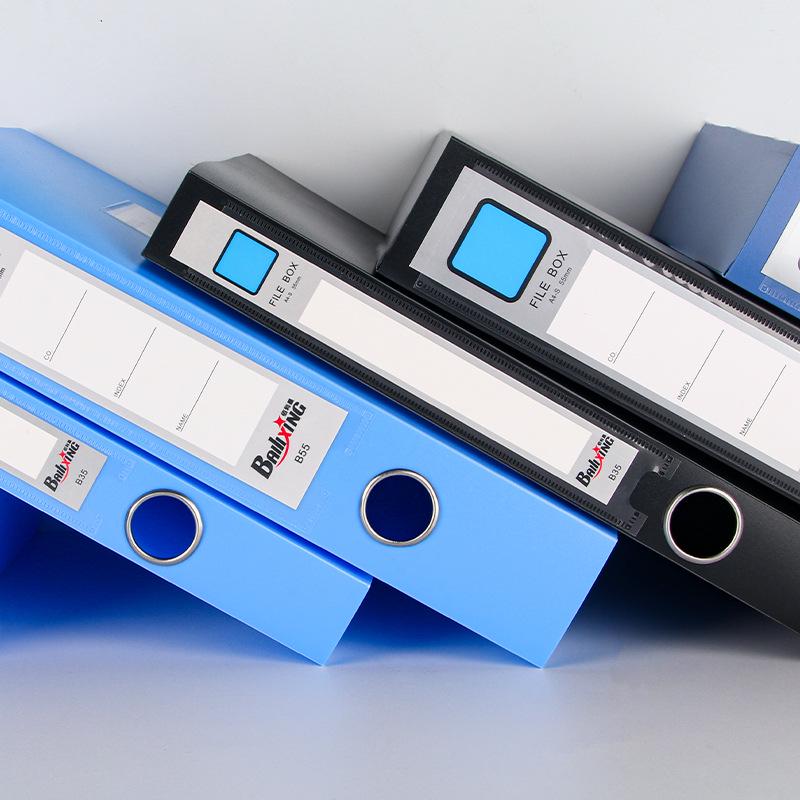 A4 Extra Thick Plastic Document Storage Box - Office File Organizer