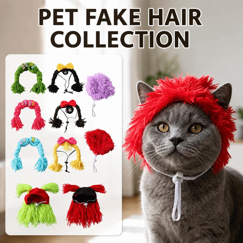 Decorative Cat Wig Funny Pet Costume Decorative Accessory Dog Wig  Daily Styling
