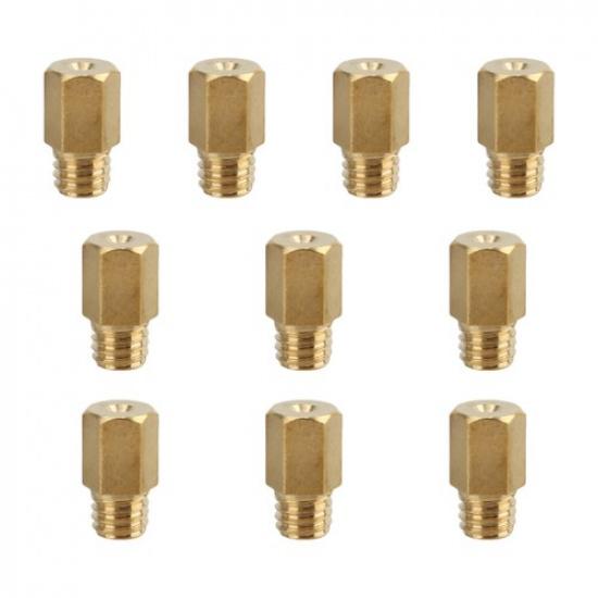 10pcs Hex Type Main Jets Jet for MIKUNI VM TM TMX Carburetor 200 210 220 230 240