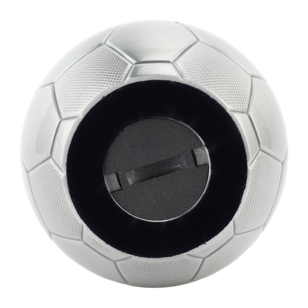 Metal Soccer Coin Bank Large Capacity Decorative Multifunction Soccer Ball Coin Bank Football Money Bank for Kids Boys Girls