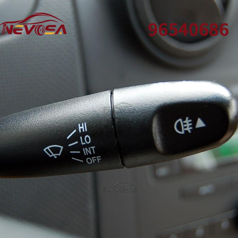 С переключателем подрулевым для заднего стеклоочистителя Переключатель стеклоочистителяДля Chevrolet Aveo 2004-2008 Aveo5 Pontiac Wave G3 96540686 96540686