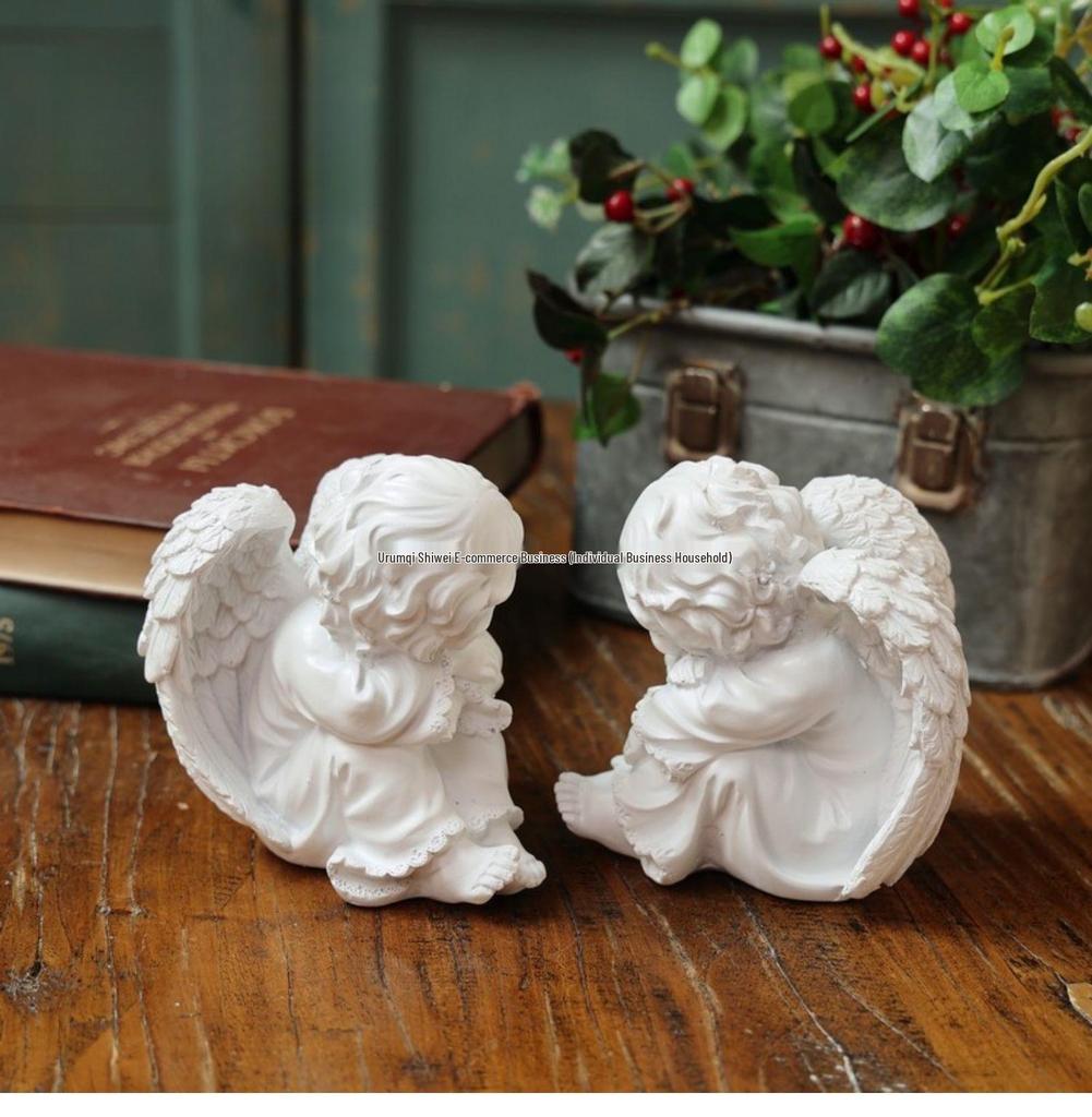 Europäische Klassische Engels Gartenkunst & Geschenk Dekoration