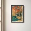Autumn in Oirase, by Kawase Hasui, Made in Japan (framed), A4 size (33 x 24 cm), with frame, art frame, new style, poster, framed painting, gallery qu