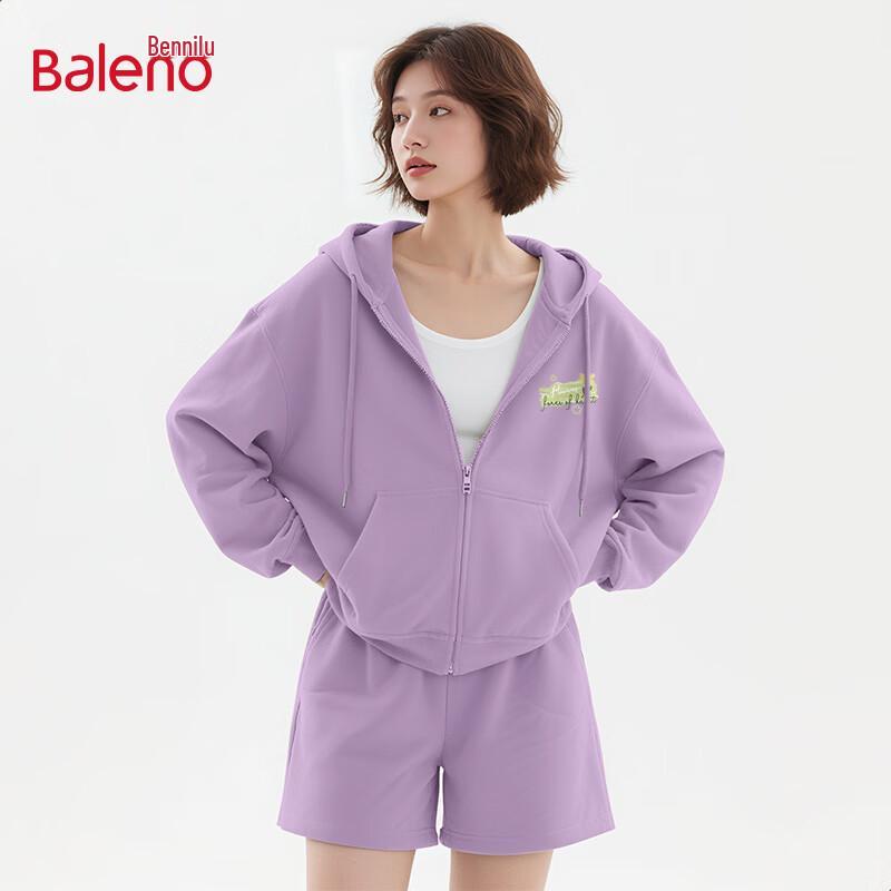 

Baleno Women s Oversize Hooded Zip-Up Hoodie Jacket L