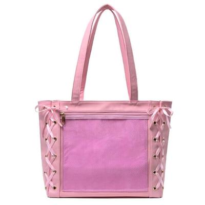 VIVEL Ita Bag, Large A4 Size Shoulder Tote Bag for Women, Limited Stock, Perfect for Oshikatsu, Live Performances (Pink)