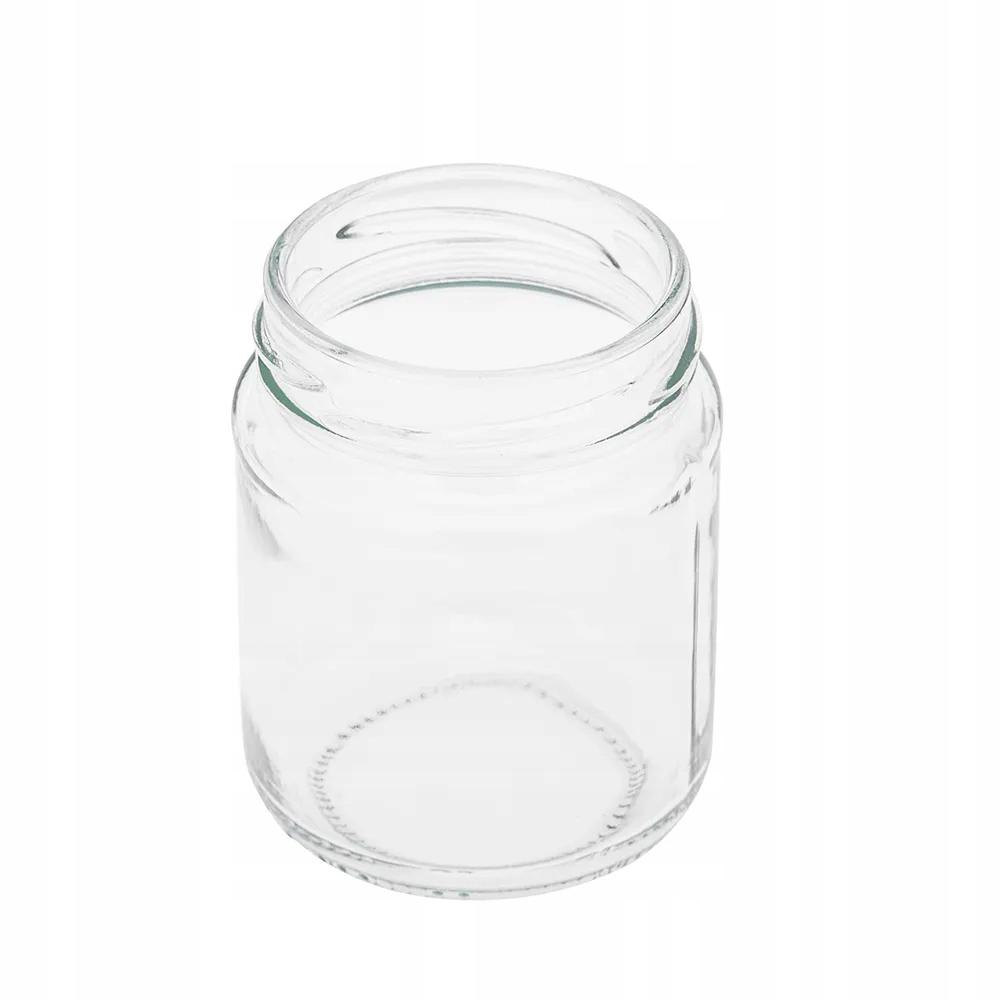 Glass Jars for Preserves Golden Lids for Jam Set of 6 Pieces 135 Ml
