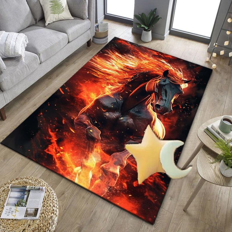 Ethereal Horse Fantasy Office Rug Chair Mat, Entryway Carpet, Suitable for Front Door, Bedroom, Living Room, Desk, Holiday Gift