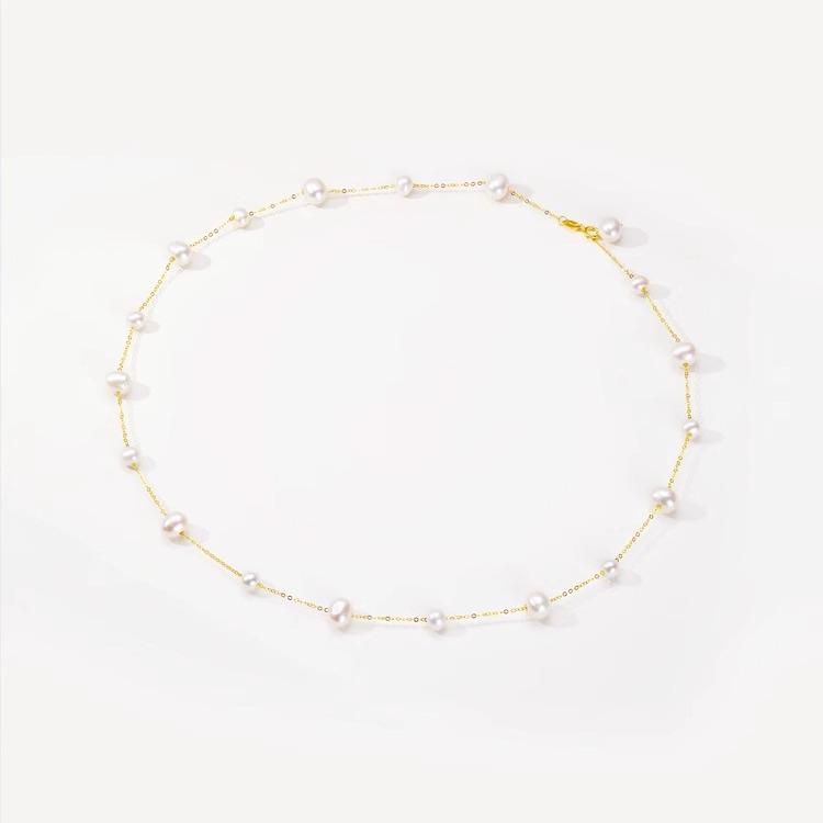 2024 Luxury French Tassel Pearl Necklace for Women – Elegant Clavicle Chain Design