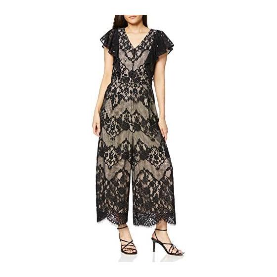 

[Grace Continental] All-in-one lace ruffle overalls for women