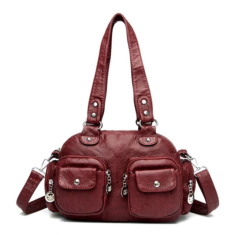 Women's Shoulder Bag Soft Leather Tote Bag Mother Bag