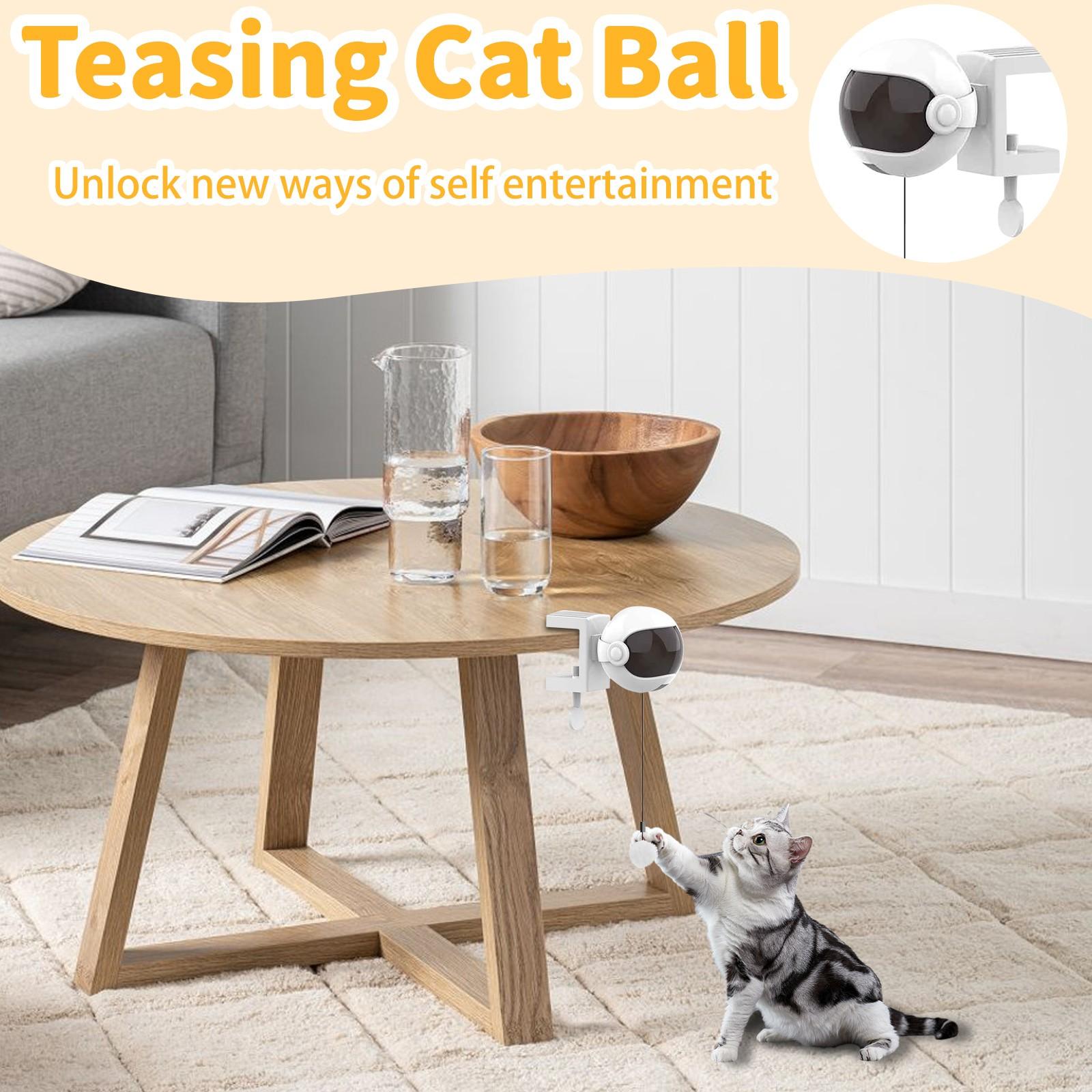 

Interactive Toys Designed For Indoor Cats, Electronic Toys With Plush Balls, Automatic Lifting Fun Toys Designed For Cats One Size
