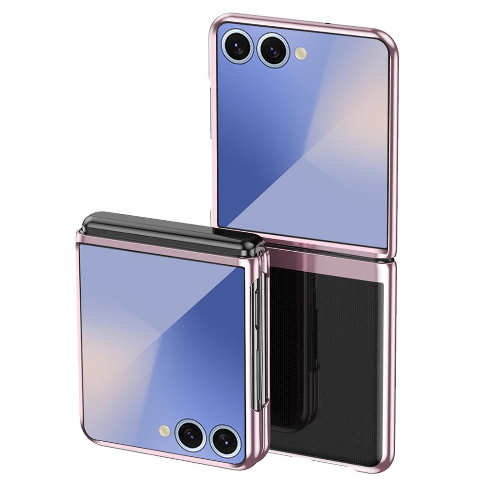 For Samsung Galaxy Z Flip7 5G Case Clear PC Electroplating Hard Phone Cover