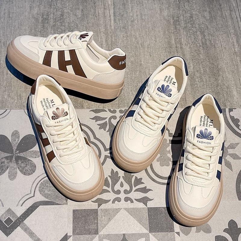 Little white shoes platform Forrest Gump explosion women's board shoes 2025 autumn new versatile Korean version of Internet celebrity sports shoes ins