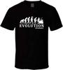 Drummer Evolution Funny Drum Humor Tee Mens T-Shirt Black