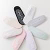 1 Pair Women Nonslip Grip and Straps Bandage Cotton Yoga Socks Low Cut Socks for Pilates Barre Ballet Barefoot Workout