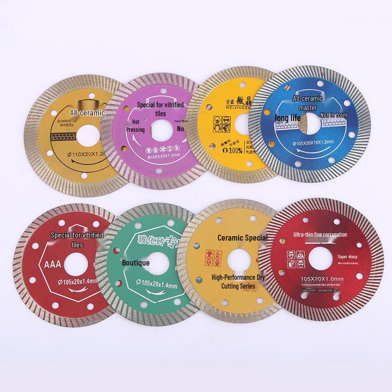 Corrugated Diamond Saw Blade for Ceramic, Microcrystalline Stone, Tile & Marble Cutting