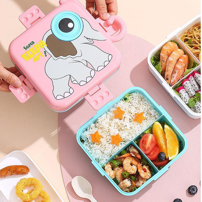 Food-Grade Animal Shape Cartoon Bento Lunch Box for Kids