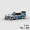 Moc F1 City Speed Sports Racing Car Building Blocks Brick R34 Rx-7 Vehicle Supercar Fast & Furious Mk4 Supra Kids Toys