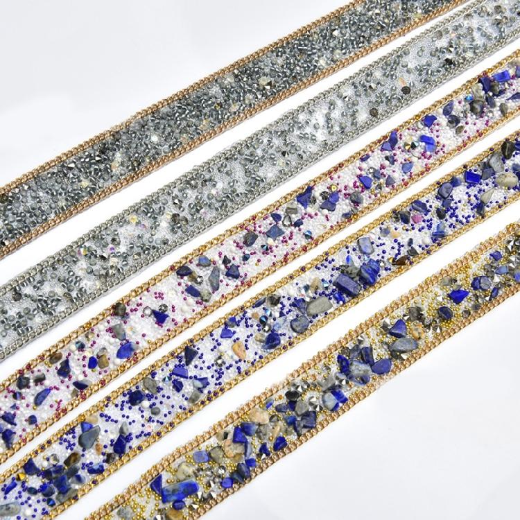 1.1Yard Sparkling Rhinestones Ribbon for Birthday Wedding Decorations Rhinestones Ribbons for Cake Candle Decoration