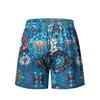 EES-03 Men's Mesh Quick Dry Beach Shorts, Summer Tie Dye Swim Vacation Board Shorts