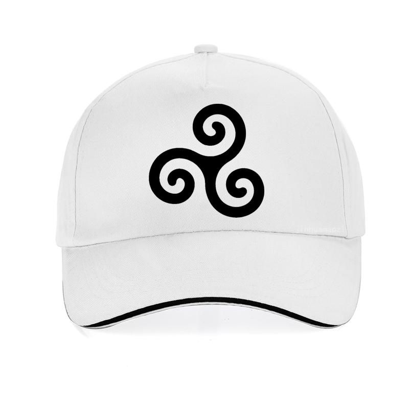 Witchcraft Vortex Hat Viking Triskelion Celtic Knot Spiral Triskele Baseball Cap Vintage Ancient Celtics Symbol Unisex Hats Bone