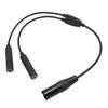 Dual Plug GA Dual Plug Adapter for Airbus 5 Pin XLR Adapter for PJ-068/PJ-055 General Aviation