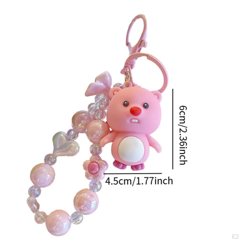 Beaded Keychain Keyring for Goodie Bag Fillers Birthday Valentine Gifts Toys