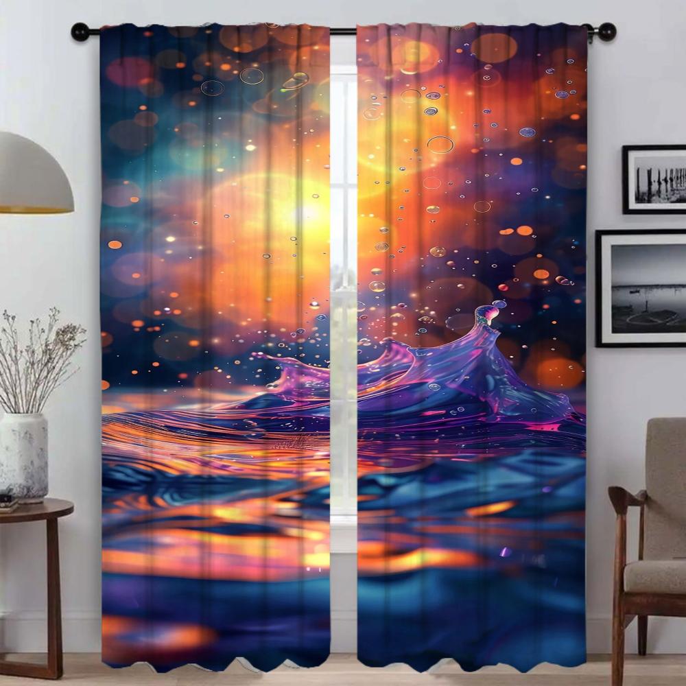 Partition Dream Dopamine Color Eleganta Rumsgardiner för Vardagsrum Fönstergardin Heminredningsgardiner 2 Delar Rullgardiner Barn