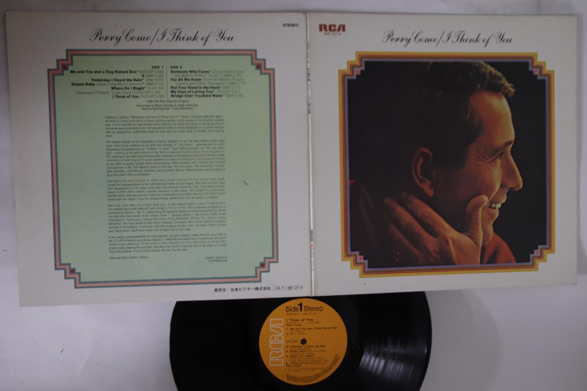 

LP Record PERRY COMO - I Think Of You SHP6214 RCA Japan Pop Used