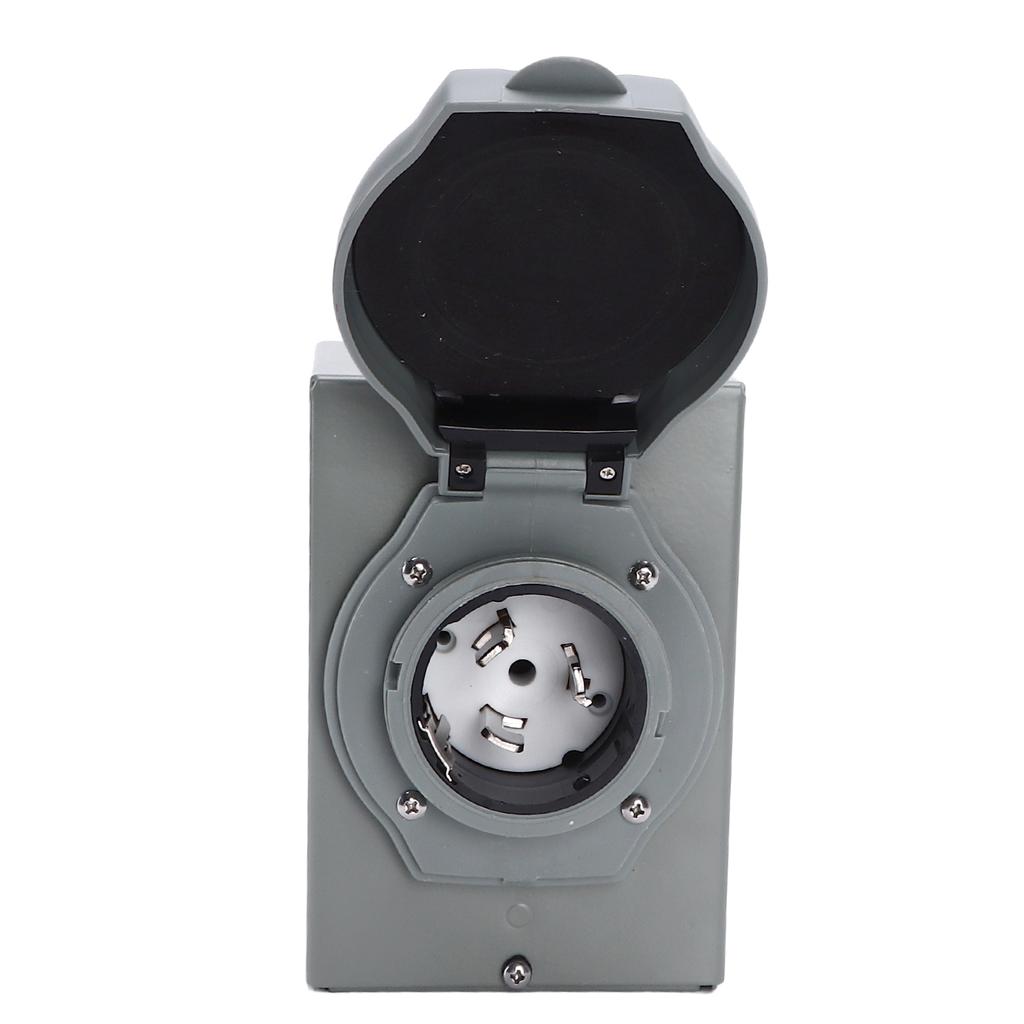 50A Generator Power Inlet Box 12500W 125/250V Weatherproof NEMA 3R Generators Plug for Outdoor Use