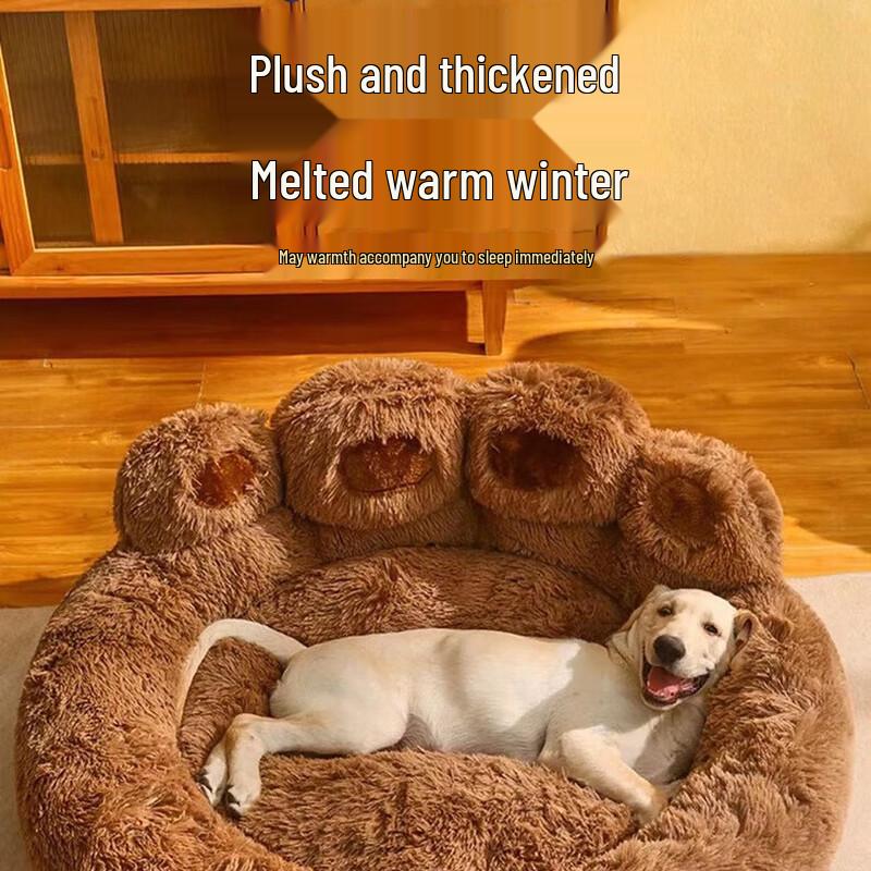 Winter Warm Plush Pet Sofa Bed
