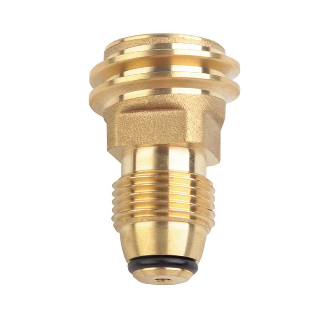 Practical Propanes Grills Adapter Quick Connecting Fitting Brass Propanes Grills Fitting Suitable for Outdoor Cooking