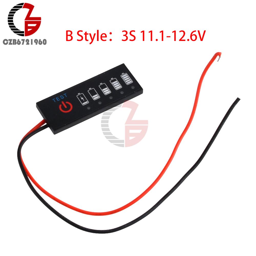 1-7S 18650 Lithium Battery Pack Power Indicator 5S 18/21V Battery Level Indicator Capacity Tester Power Percentage Display Board