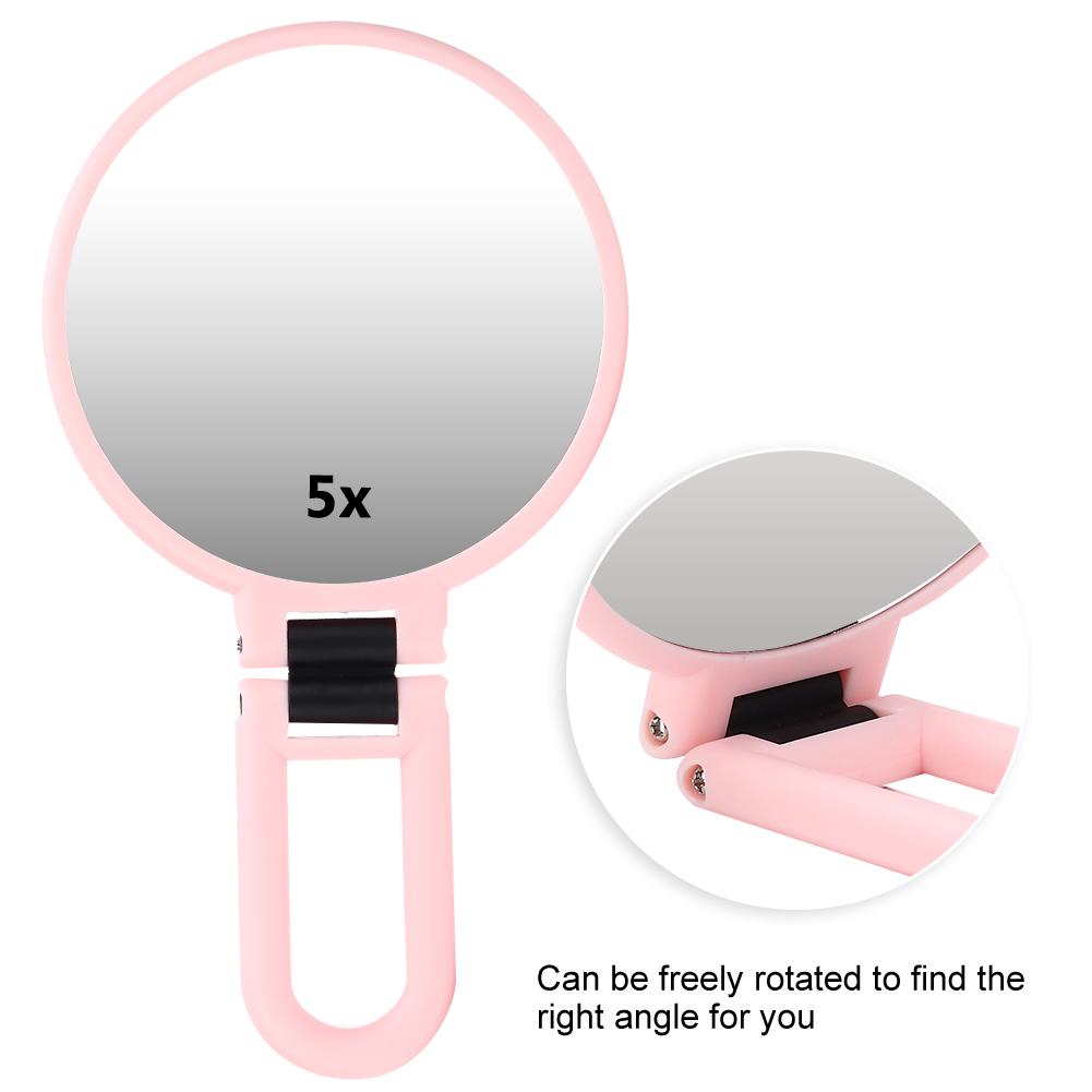 5X Magnifying Folding Adjustable Cosmetic Mirror Travel Portable Makeup Mirror